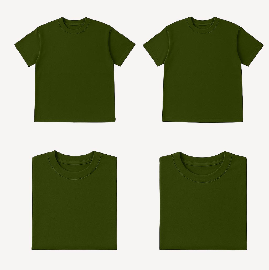 Olive Green Half Sleeve t-shirt