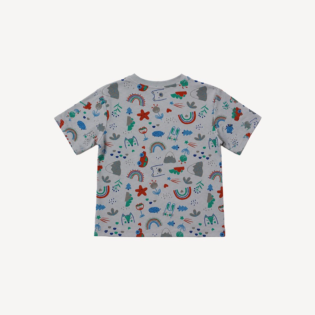 Grey Half Sleeve t-shirt