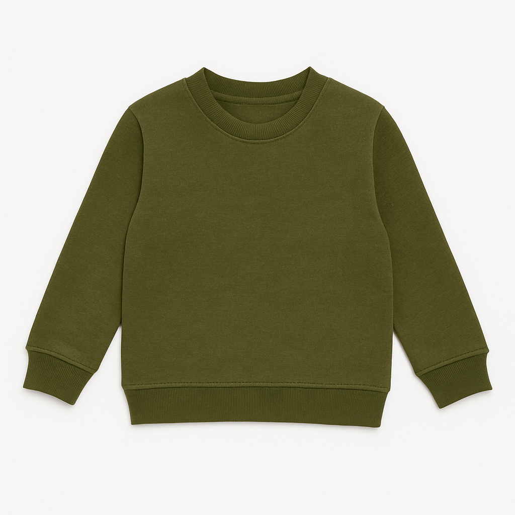 Olive Green long Sleeve Sweat shirt